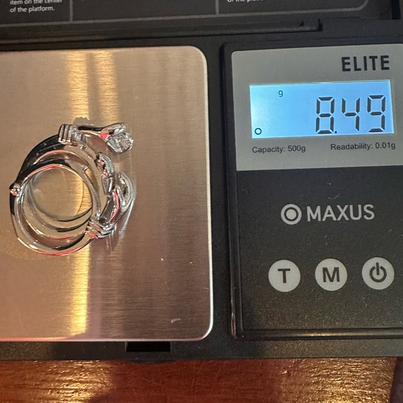 Sterling Silver Holding Hands GIMMEL Ring Love Friendship Marriage Heart Sz 5.75 - Picture 7 of 13